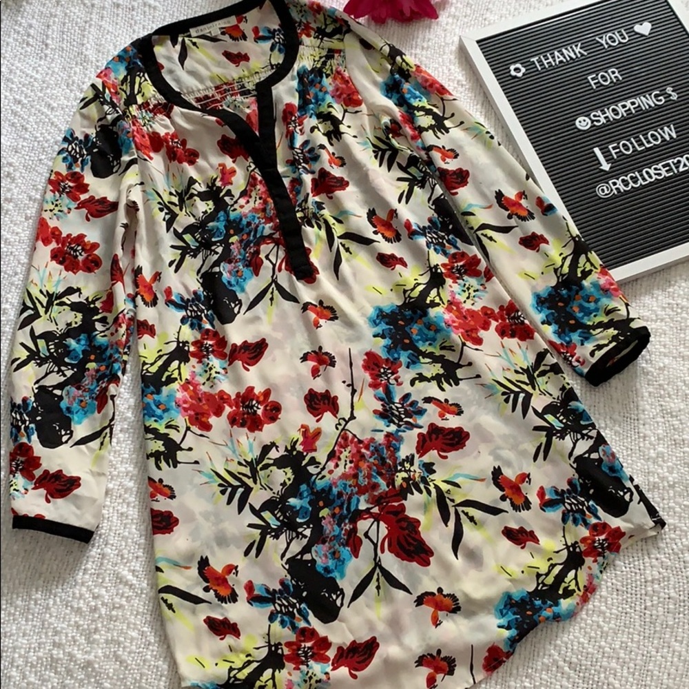 Sheer Floral dress-XS